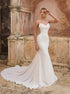 Straps White Mermaid Wedding Dress LBQW0074